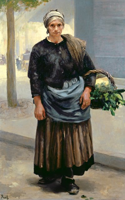 Marianne Orfrey, Vegetable Seller by Alfred Roll
